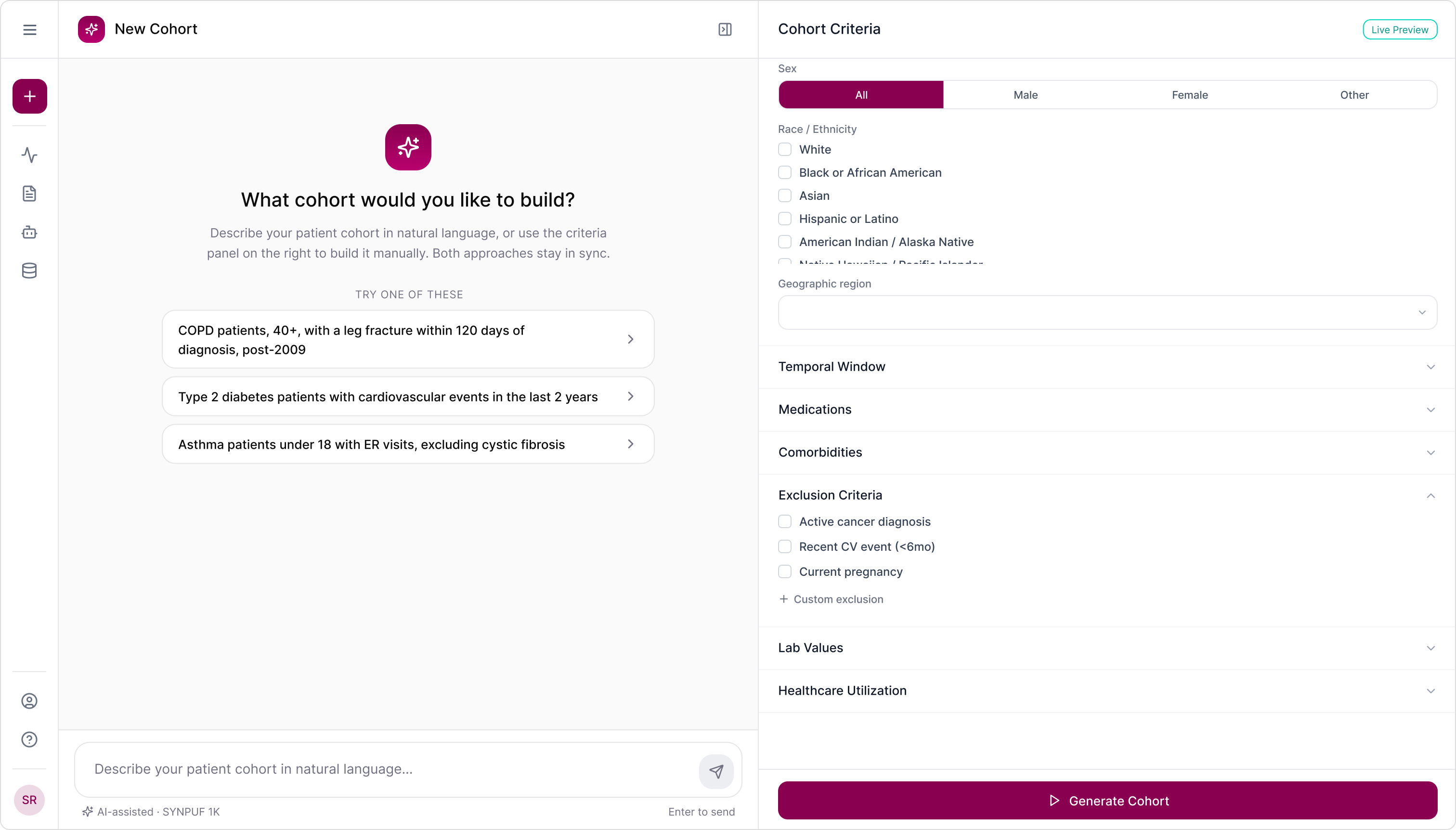Clinical Trial Design Platform, AstraZeneca — screen 3